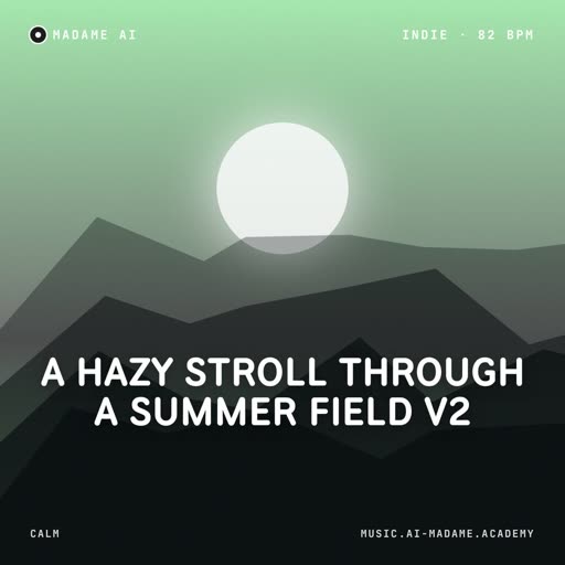A Hazy Stroll Through a Summer Field V2 — free indie music cover