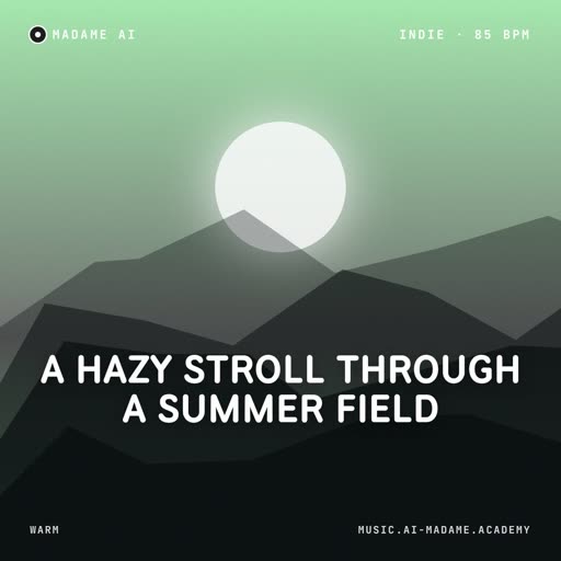 A Hazy Stroll Through a Summer Field — free indie music cover