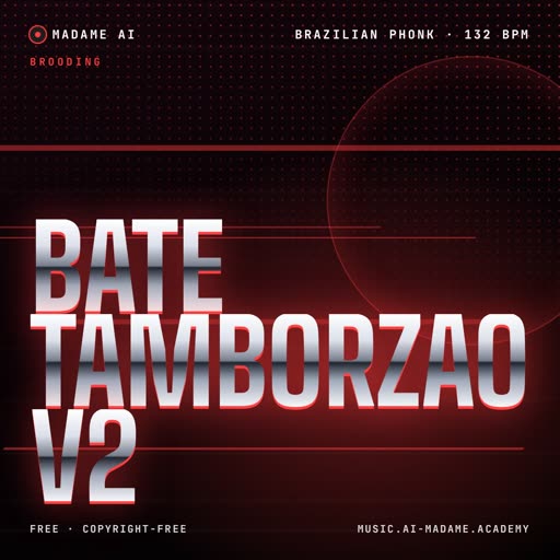 Bate Tamborzão V2 — free brazilian phonk music cover