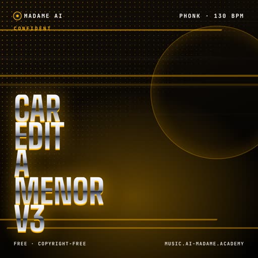 Car Edit A Menor V3 — free phonk music cover