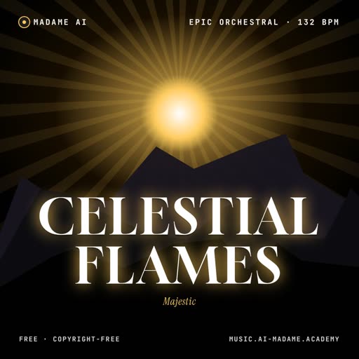 Celestial Flames — free epic orchestral music cover