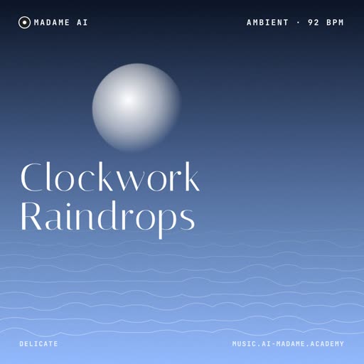 Clockwork Raindrops — free ambient music cover