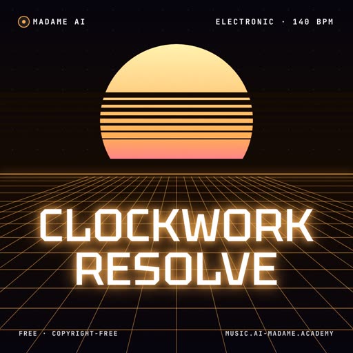 Clockwork Resolve — free electronic music cover