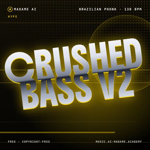 Crushed Bass V2 — free brazilian phonk music cover