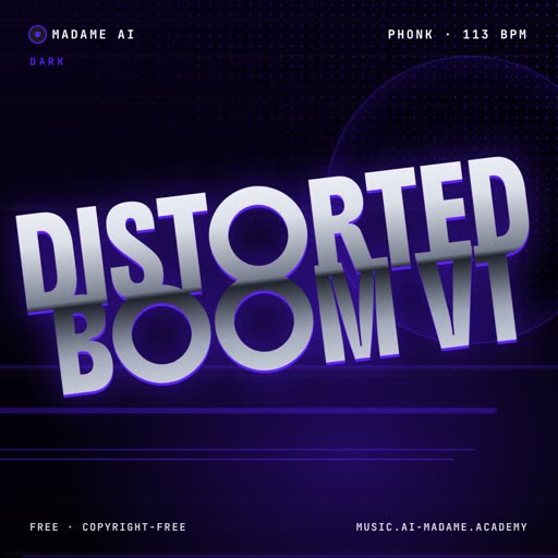 Distorted Boom V1 — free phonk music cover