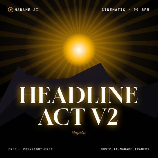 Headline Act V2 — free cinematic music cover