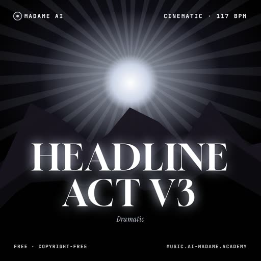 Headline Act V3 — free cinematic music cover