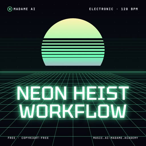 Neon Heist Workflow — free electronic music cover