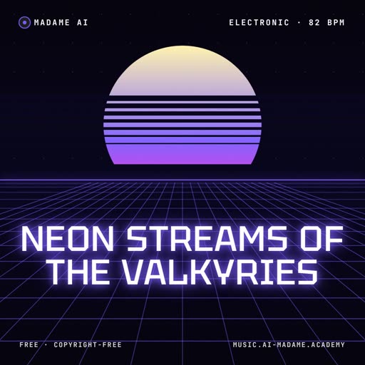 Neon Streams of the Valkyries — free electronic music cover