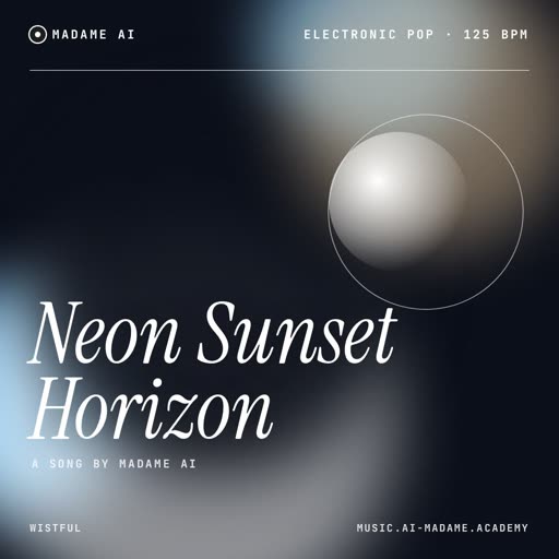 Neon Sunset Horizon — free electronic pop music cover