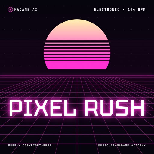 Pixel Rush — free electronic music cover