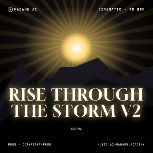 Rise Through the Storm V2 — free cinematic music cover
