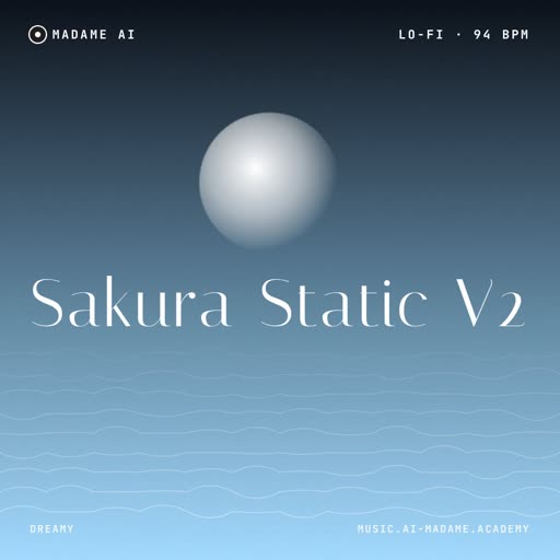 Sakura Static V2 — free lo-fi music cover