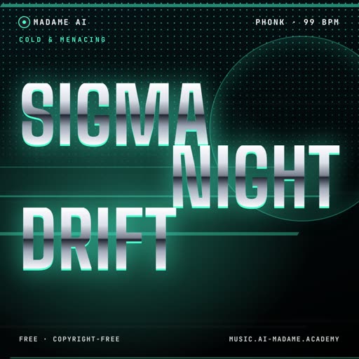 Sigma Night Drift — free phonk music cover