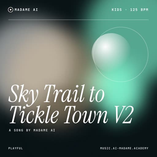 Sky Trail to Tickle Town V2 — free kids music cover