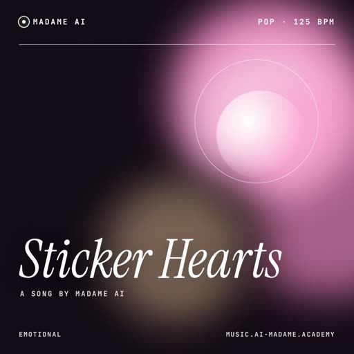 Sticker Hearts — free pop music cover