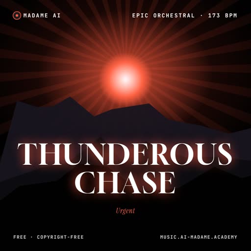 Thunderous Chase — free epic orchestral music cover
