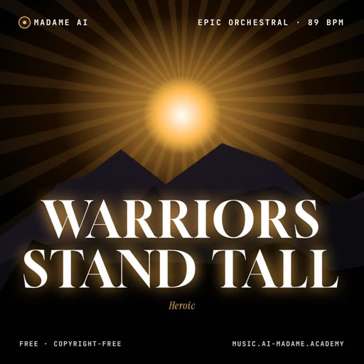 Warriors Stand Tall — free epic orchestral music cover